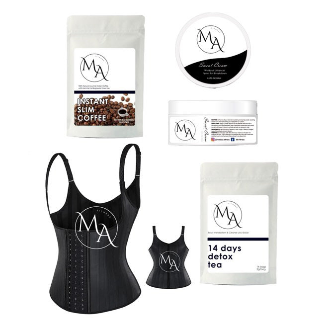Cinturilla con tirantes, Crema, Cafe y Te Bundle